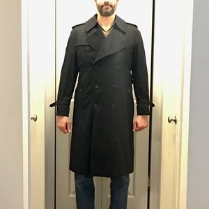 Burberrys classic black trench coat